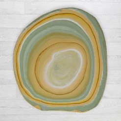 Charles Light Green And Gold Wood Side Table