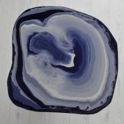 Charles Purple Wood Side Table