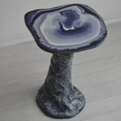 Charles Purple Wood Side Table