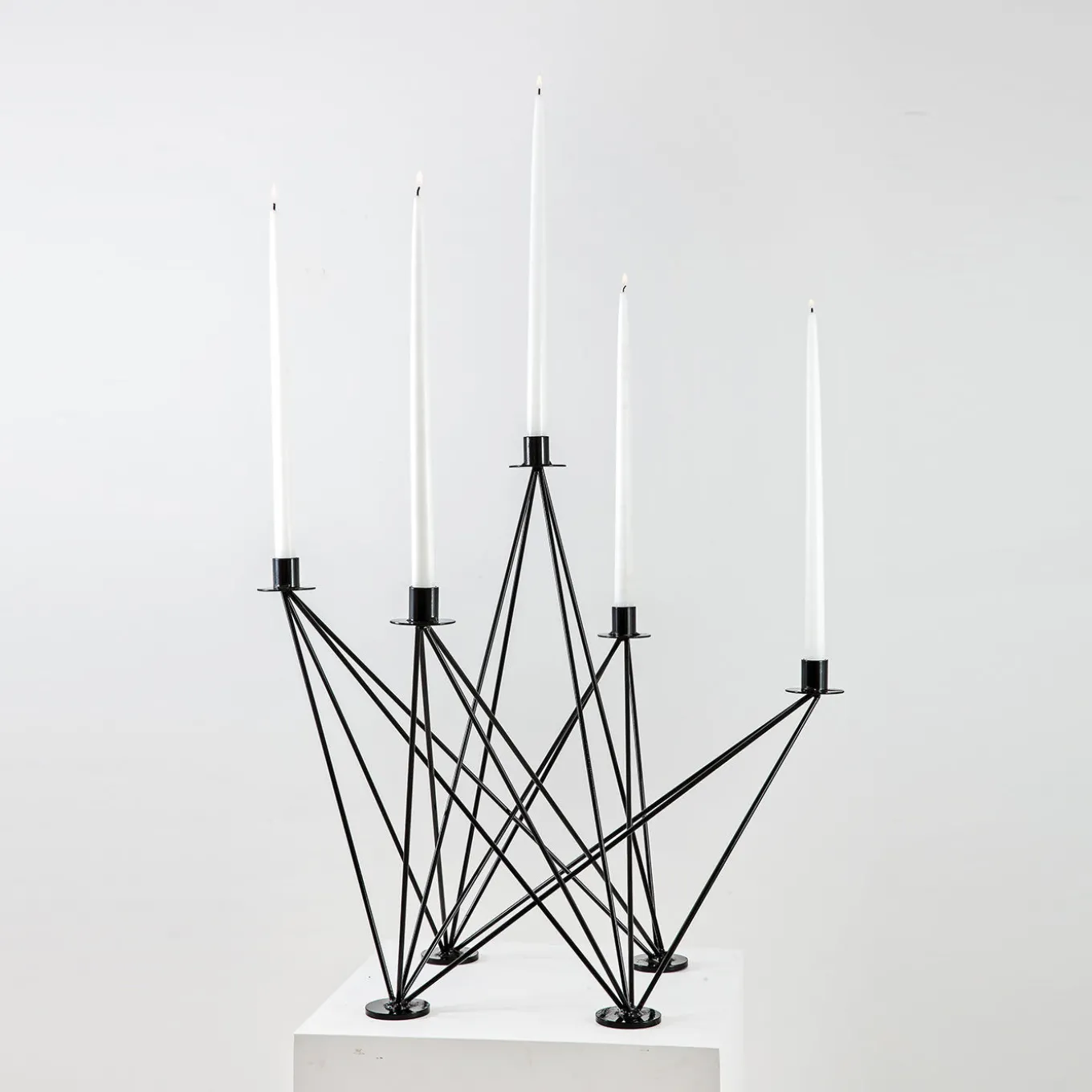 Charlie Iron Candelabra