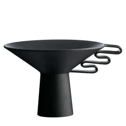 Chauc Matte Black Glaze Vase by Jean-Christophe Clair