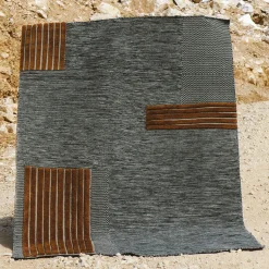 Checkers Caramel and Black Rug