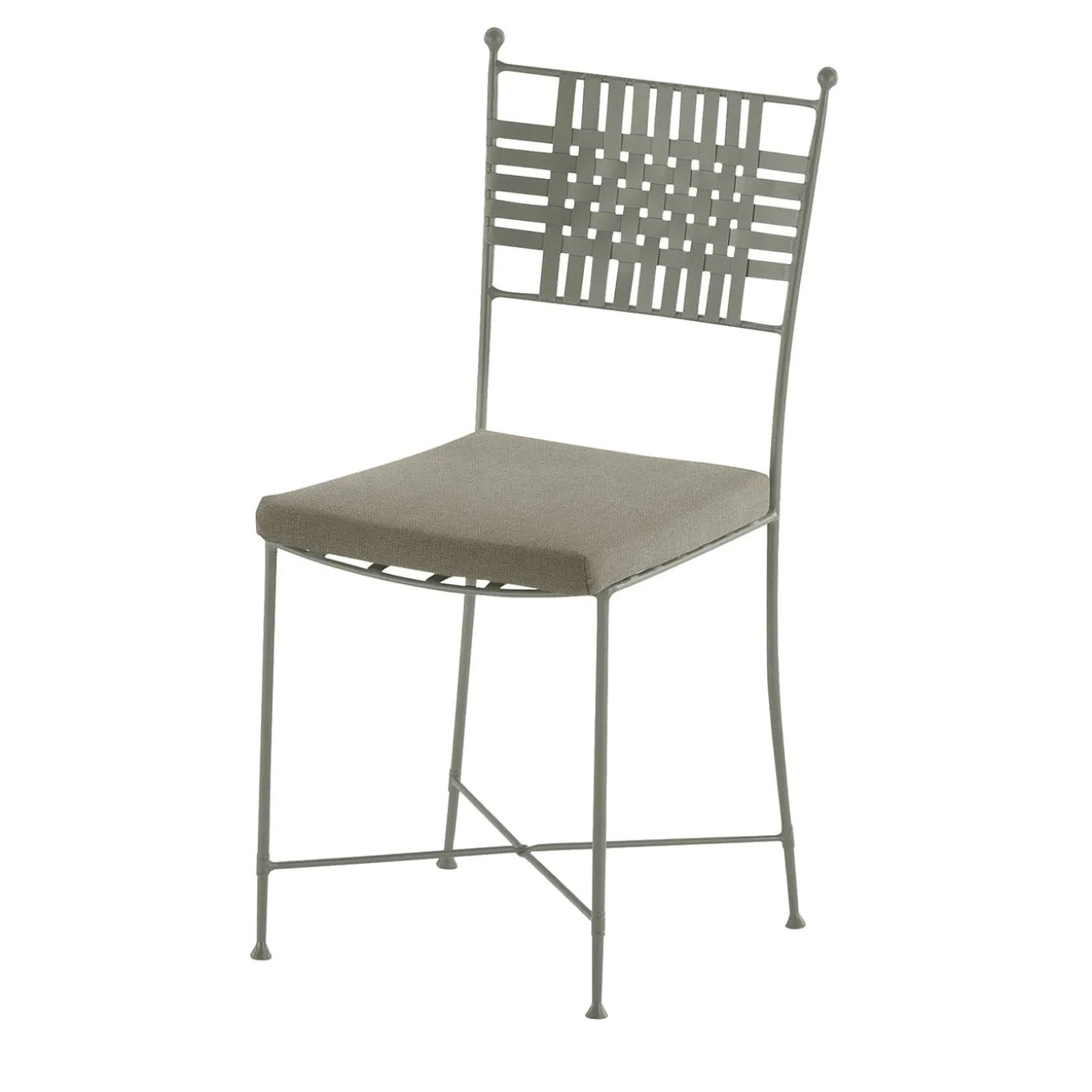 Checkmate Cushioned Wrought Iron Tundra Chair