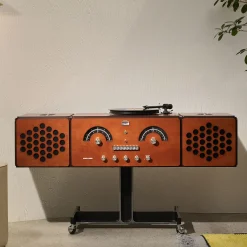 Cherrywood Radiofonografo RR226 by Achille & Pier Giacomo Castiglioni