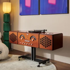 Cherrywood Radiofonografo RR226 by Achille & Pier Giacomo Castiglioni