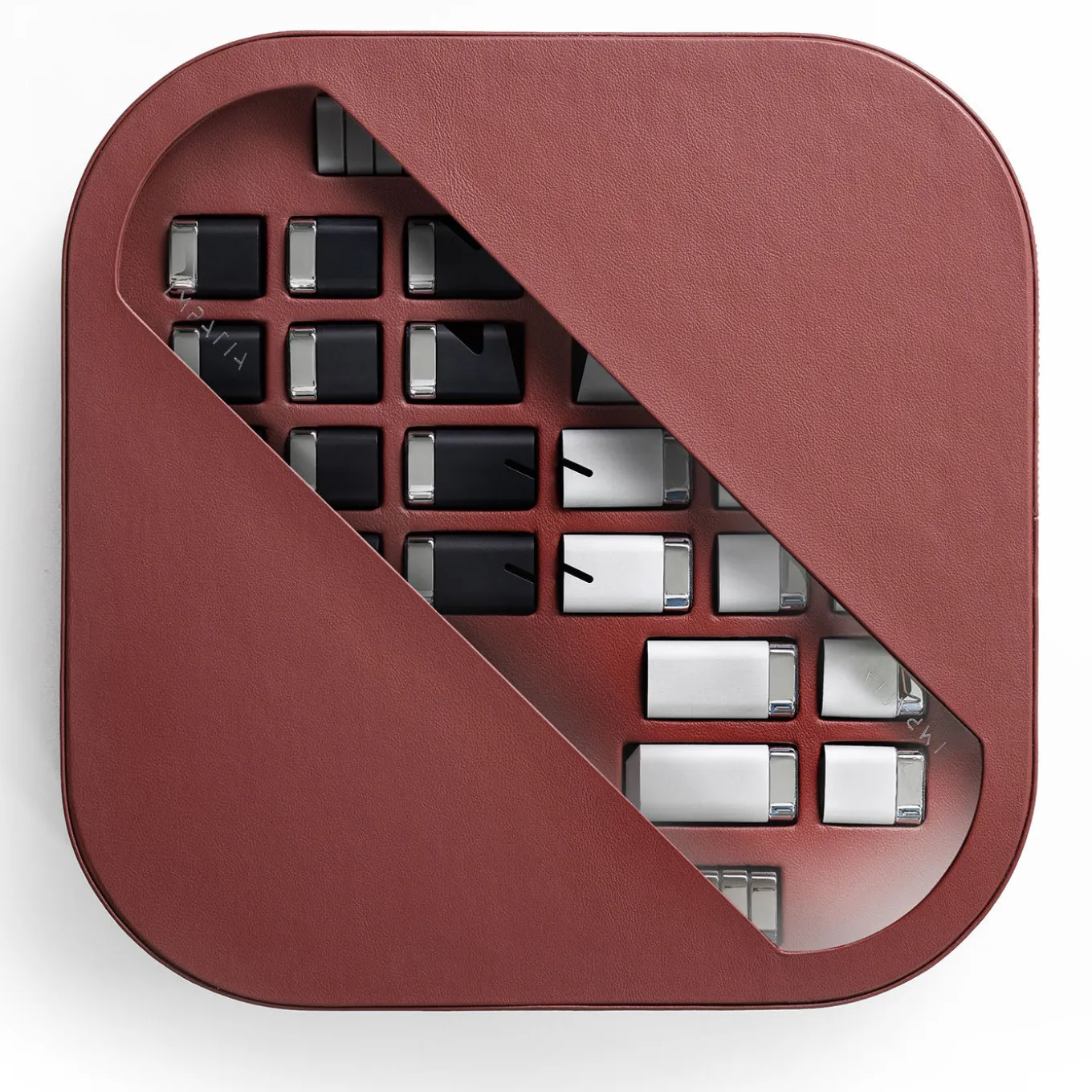 Chess and Checkers Leather Game Set