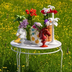 Cheval Blanc Figurative Ceramic Vase