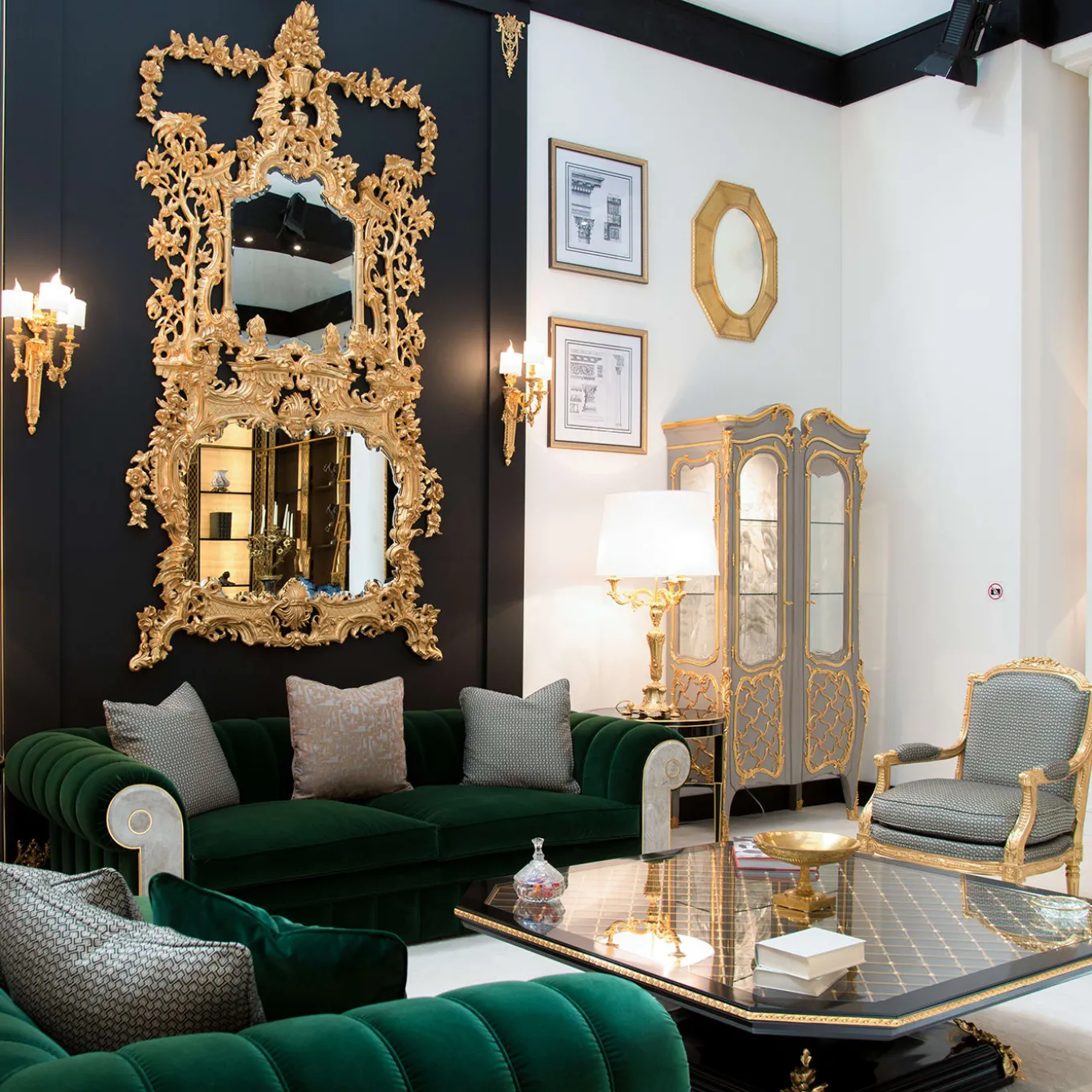 Chippendale-Style Gold Mirror