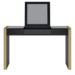 Chloè Black Wood Vanity with Mirror