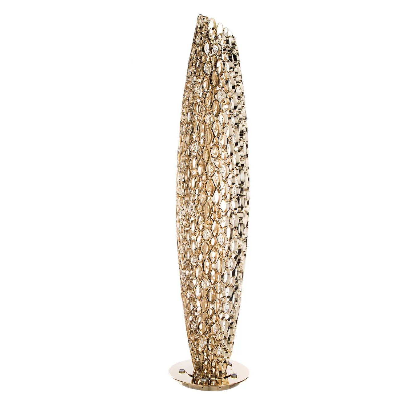Chrysalis Light Gold Floor Lamp