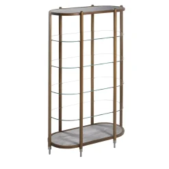 Cipolla 6-Shelf Dark Iroko Etagère