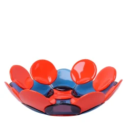 Circle Basket Orange and Blue Large Centerpiece by Enzo Mari
