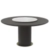 Circle Dining Table with Lazy Susan by Gianluigi Landoni