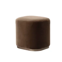 Ciro Brown Pouf by Ciarmoli Queda Studio