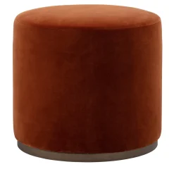 Ciro Tondo Red Pouf by Ciarmoli Queda Studio