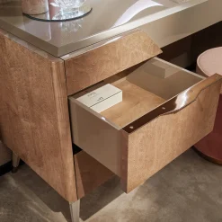 Claire Light Gray Wood Vanity Desk