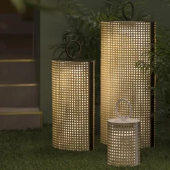 Clara Rechargeable Medium Bronze Outdoor Lantern