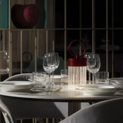 Claretta Dark Red Portable Lamp