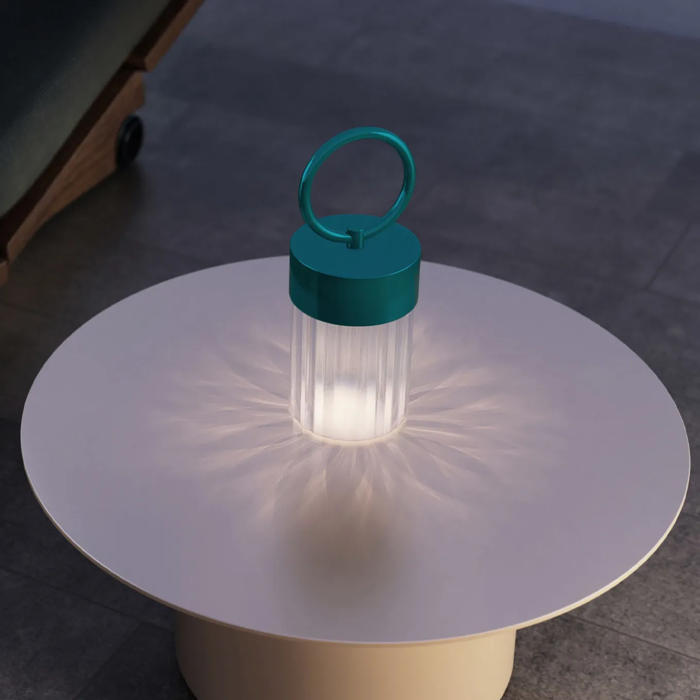 Claretta Turquoise Portable Lamp