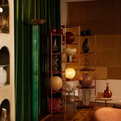 Classic Scroll Malachite Floor Lamp