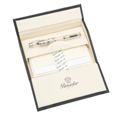 Classic Transparent Medium Fountain Pen with Palladium Trim