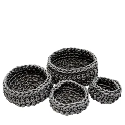 Classico Set of 4 Grey Baskets by Rosanna Contadini