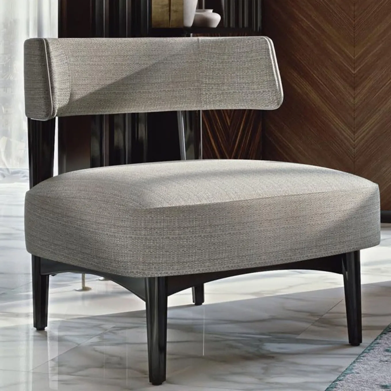 Claude Gray Lounge Chair