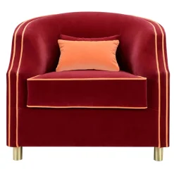 Cleio Small Burgundy Armchair