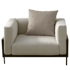 Cleo White Rosewood Armchair by Marco Acerbis