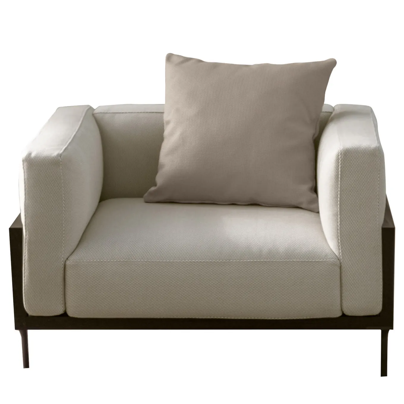 Cleo White Rosewood Armchair by Marco Acerbis