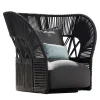Cliff Deco Gray Lounge Armchair by Ludovica & Roberto Palomba
