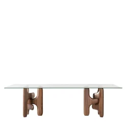 Clifford Rectangular Dining Table with Glass top