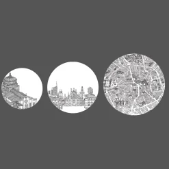 Close Up Milano Set of Three Nesting Tables