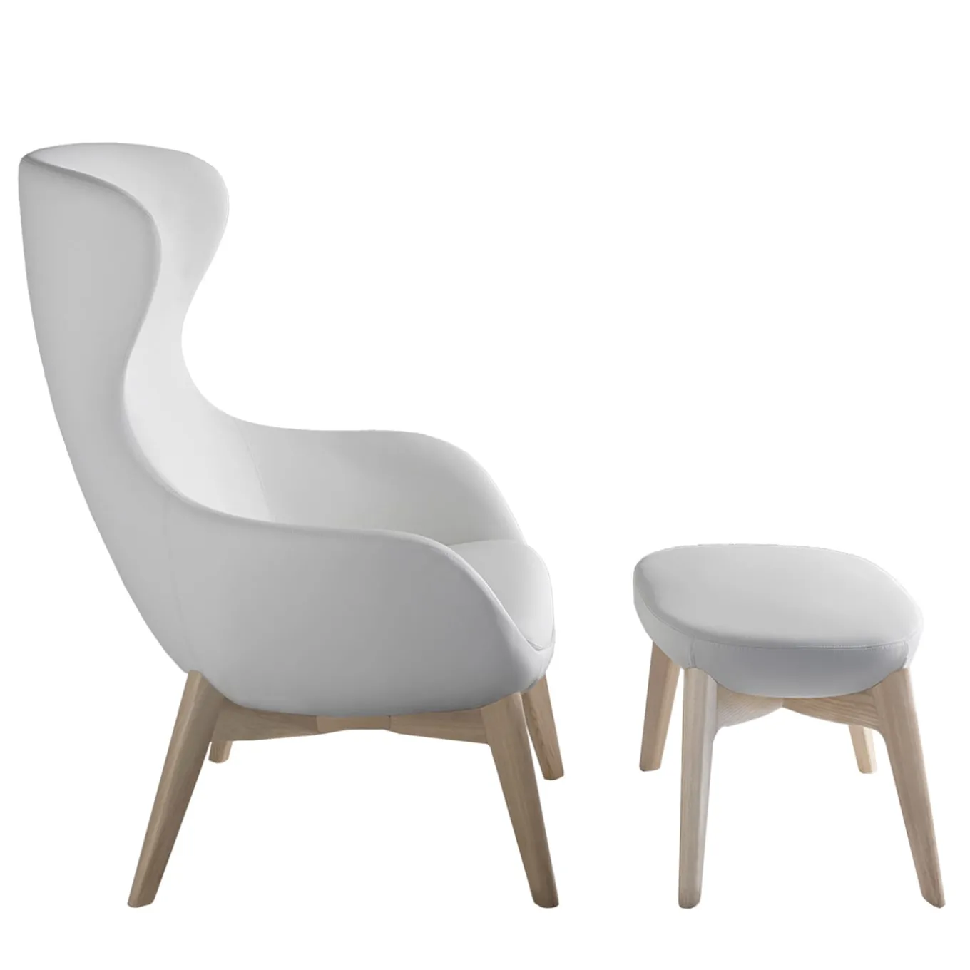 Cloud L14 White Armchair