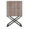 Club Cocktail Cabinet Grey Lizard