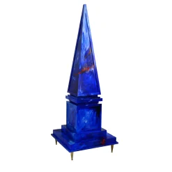 Cobalt Obelisk Sculpture
