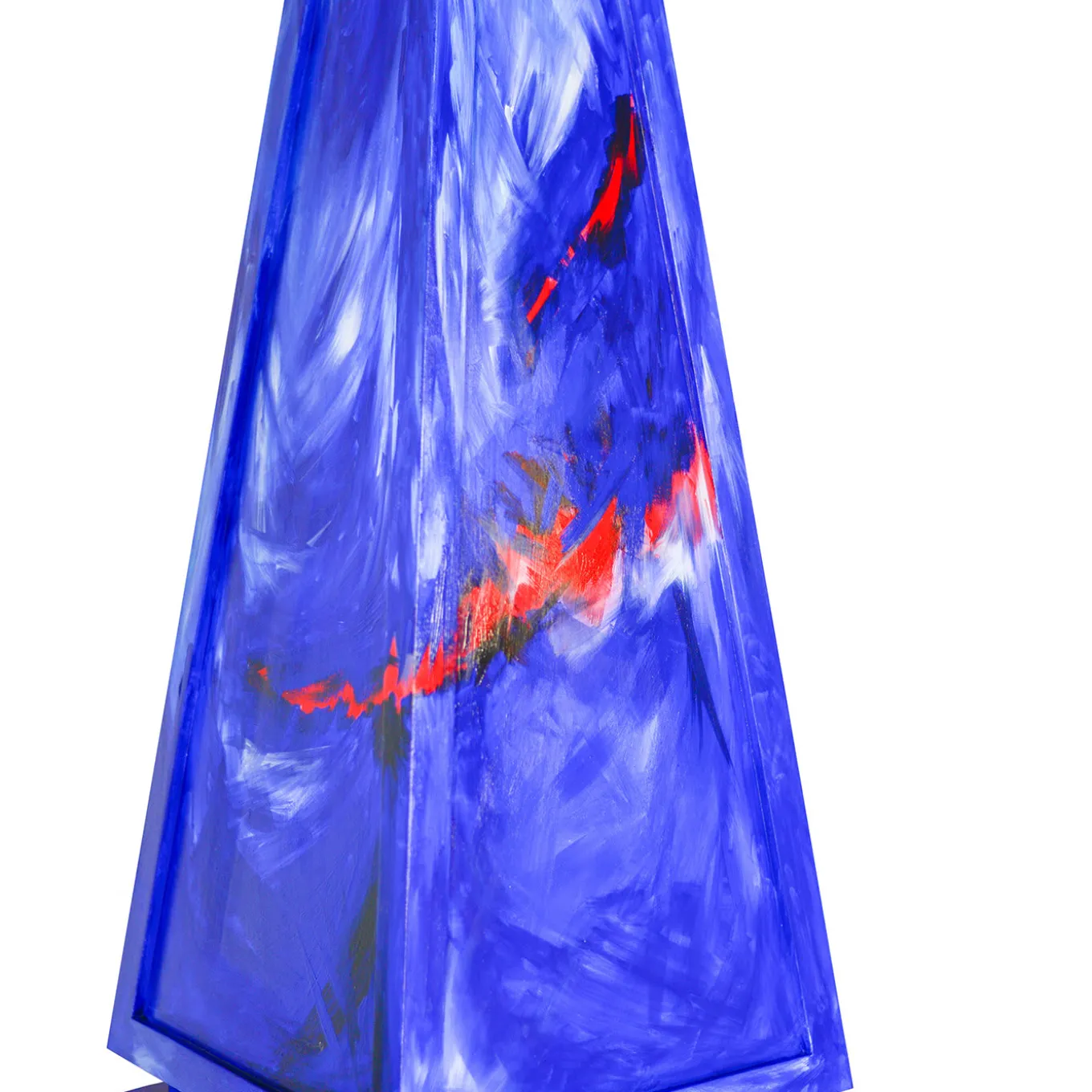 Cobalt Obelisk Sculpture