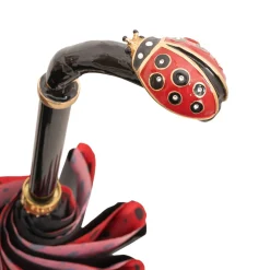 Coccinella Lux With Brass Handle Umbrella