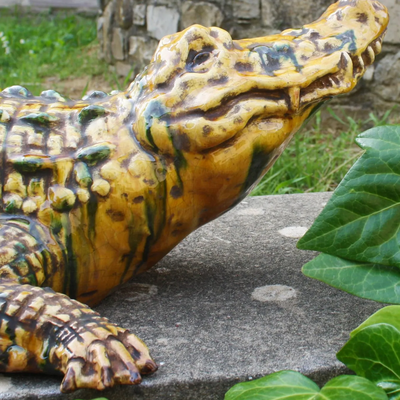 Coccodrillo Polychrome Sculpture