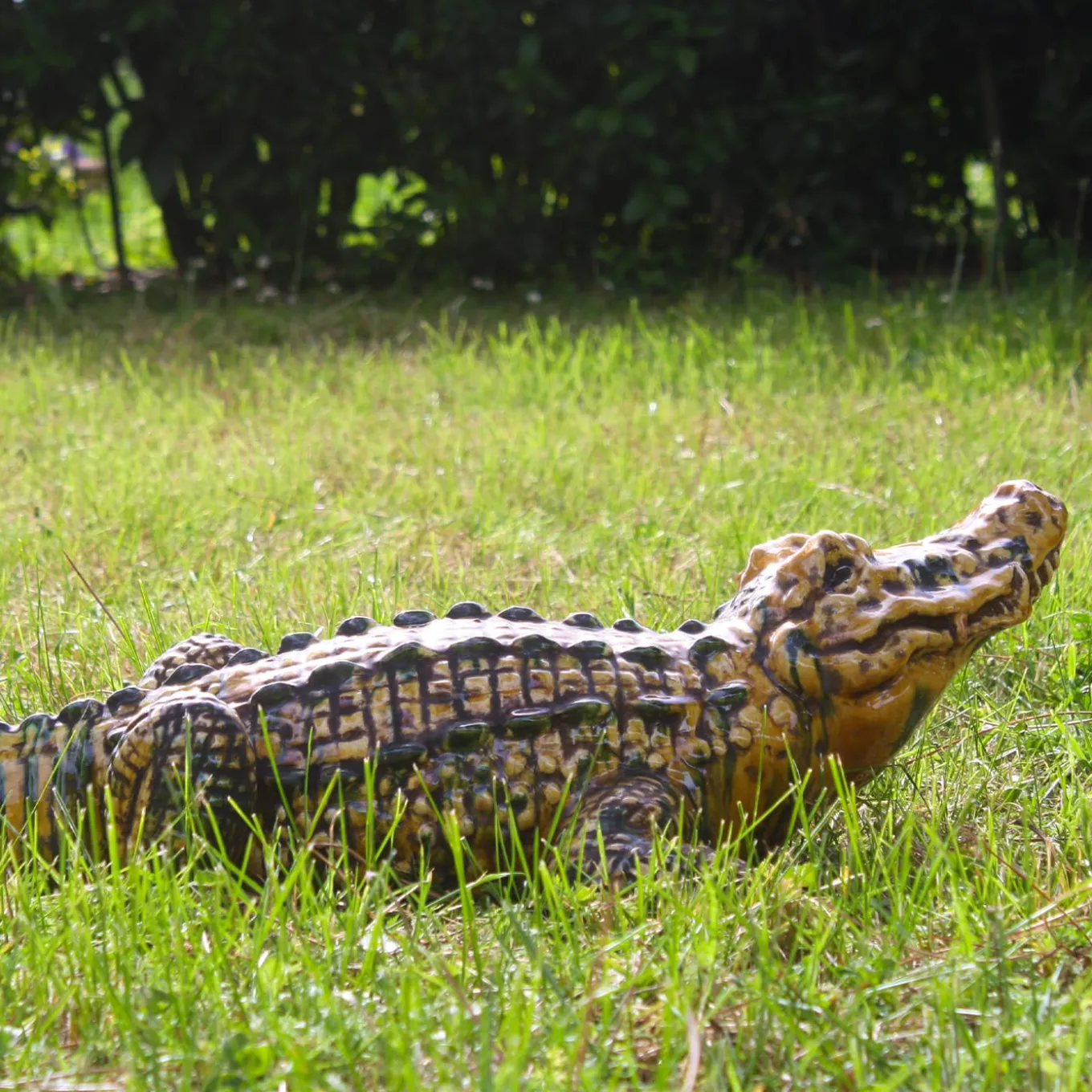 Coccodrillo Polychrome Sculpture