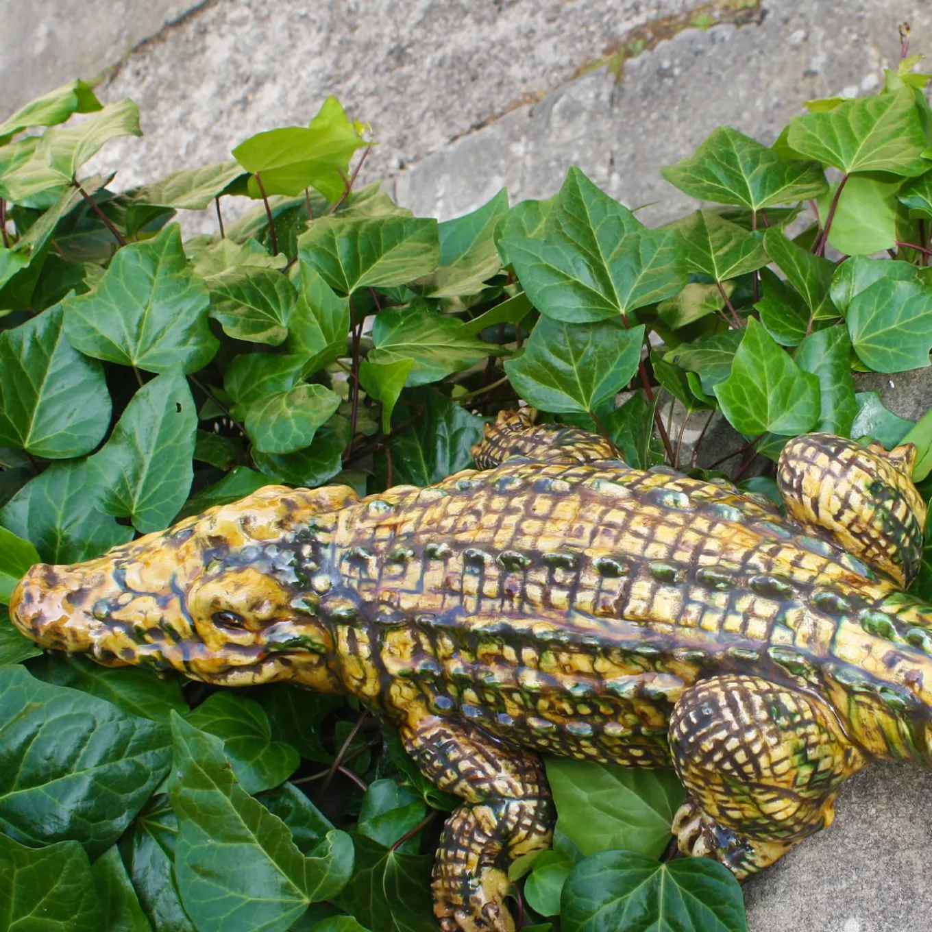 Coccodrillo Polychrome Sculpture