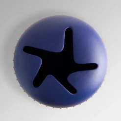 Code Blue Ceramic Vase with Red Dots By Arik Levy