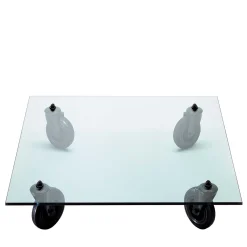 Coffee Table on Wheels by Gae Aulenti