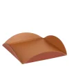 Cognac and Bordeaux Leather Sauce Holder