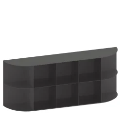 Coimbra 03 Black Aluminum Outdoor Bookcase