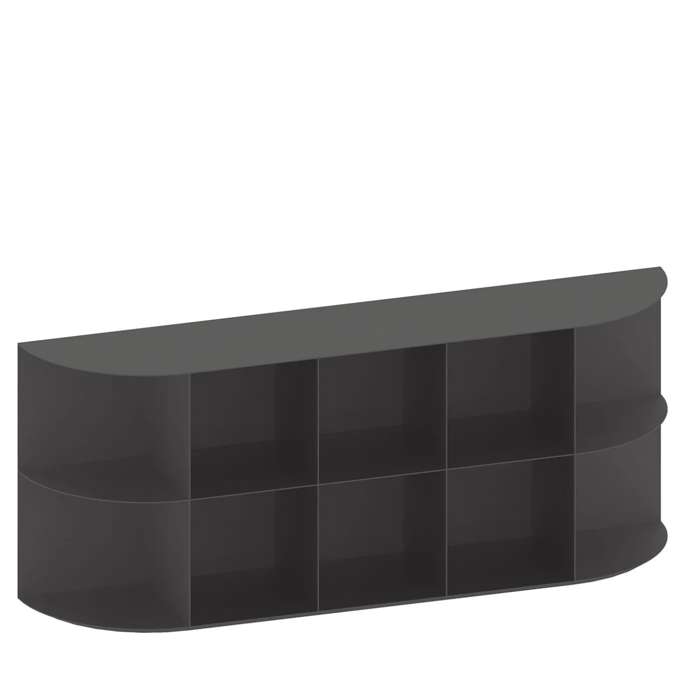 Coimbra 03 Black Aluminum Outdoor Bookcase