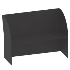 Coimbra 02 Black Aluminum Outdoor Bench