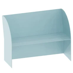 Coimbra 02 Light Blue Aluminum Outdoor Bench
