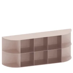 Coimbra 03 Pink Aluminum Outdoor Bookcase