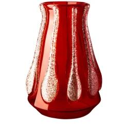 Colate Glittery Red Vase by Carlo Moretti